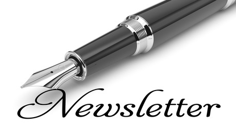Pen above the word Newsletter